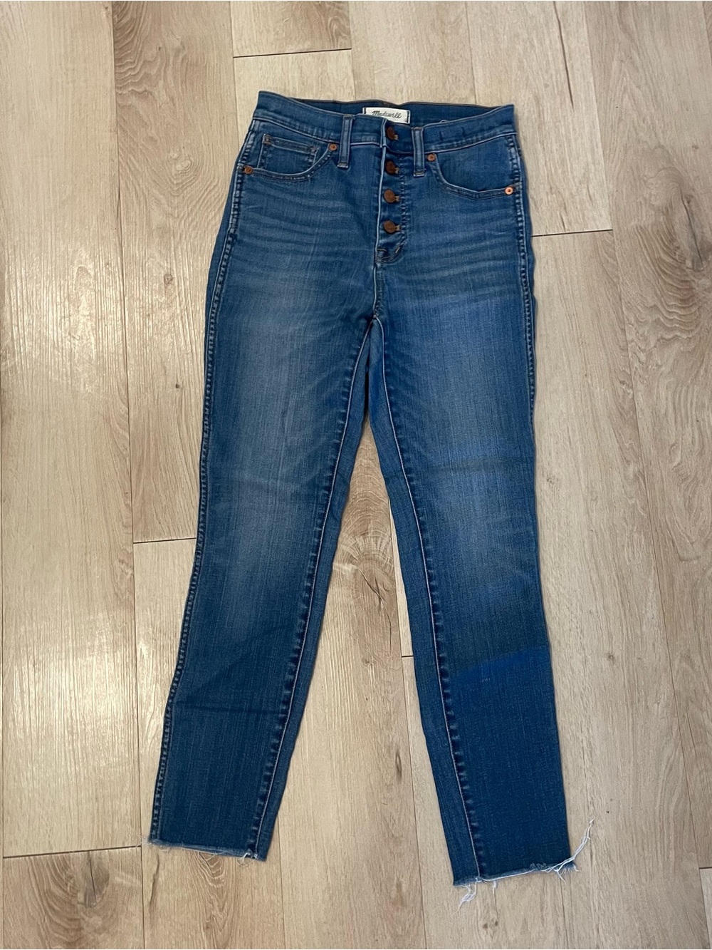Madewell High-Rise Button-Fly Women's Jeans - Dark Blue Sz 25